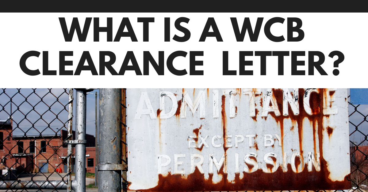 What is a WCB Clearance Letter?